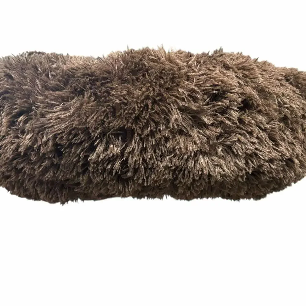 Best Friends By Sheri Calming Shag Fur Donut Cuddler Cat & Dog Bed 23